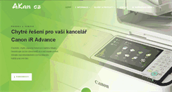 Desktop Screenshot of akan.cz