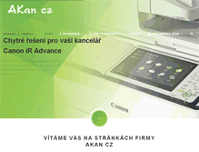 Tablet Screenshot of akan.cz